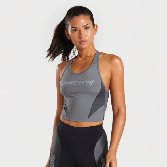 Gymshark Tops - NEW Gymshark Turbo Vest, size S, black and gray